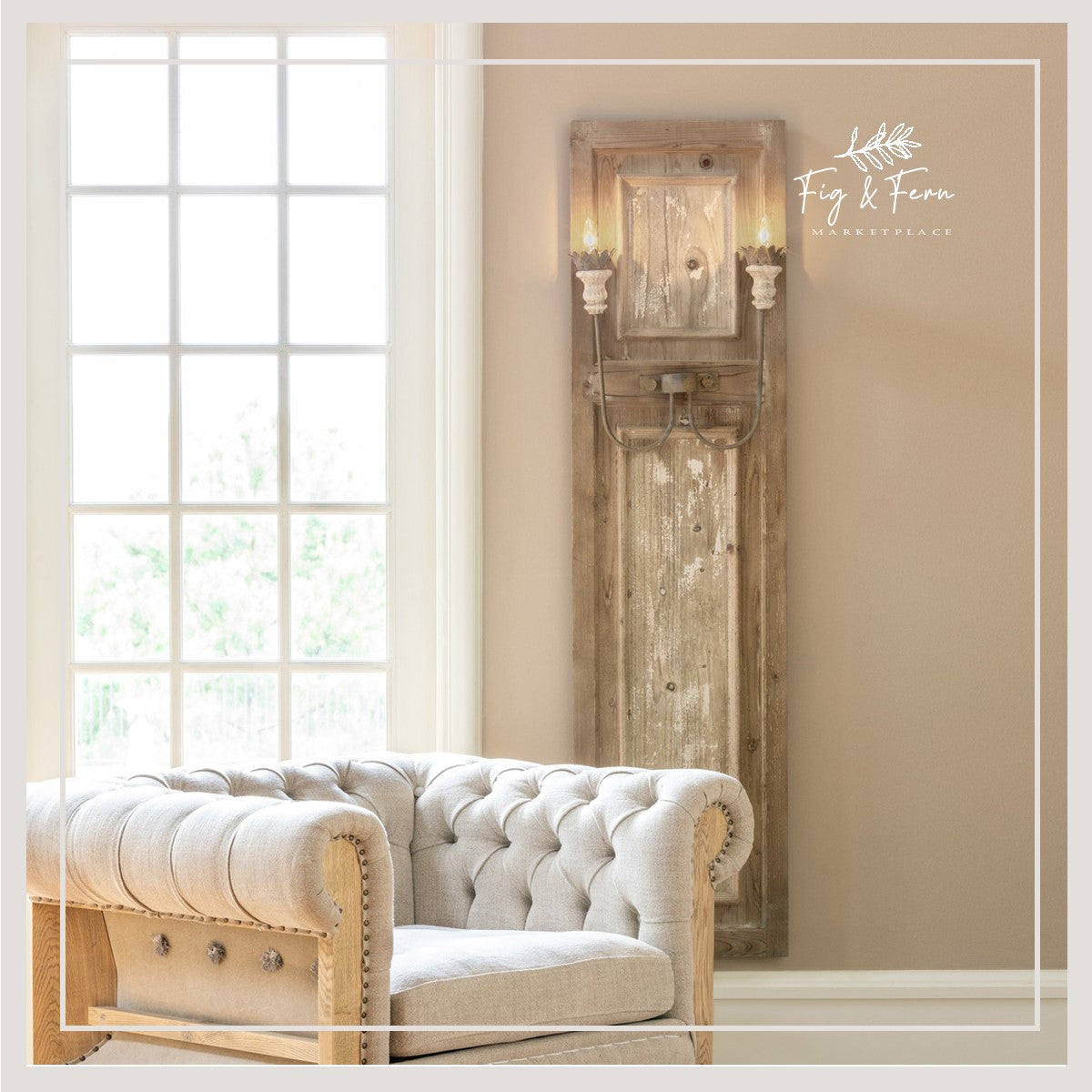 French Panel Wall Sconce