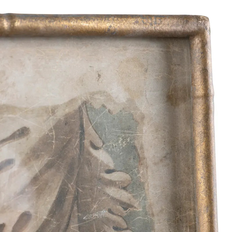 Vintage Style Framed Paper