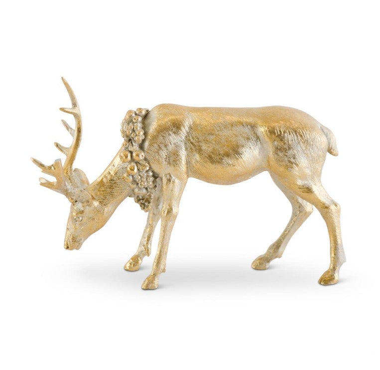 Antique Gold Resin Deer
