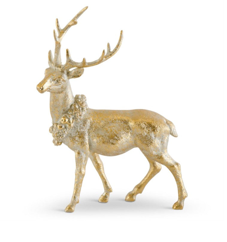 Antique Gold Resin Deer