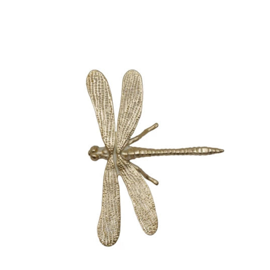 Pewter Dragonfly, Gold Finish