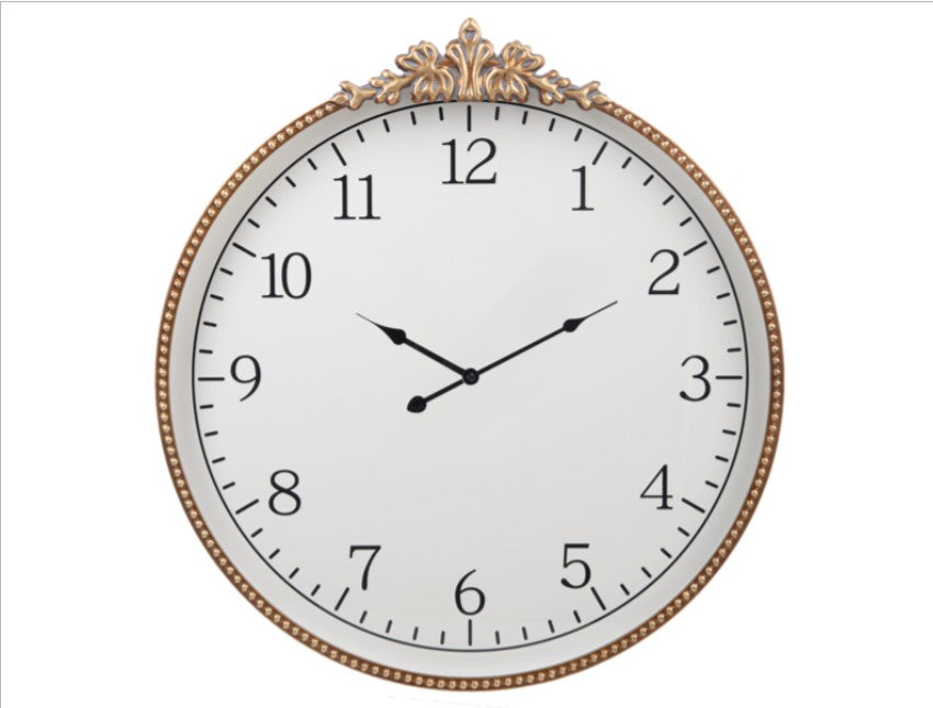GOLD ROUND WALL CLOCK
