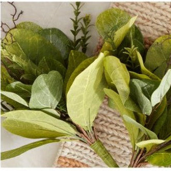 Green Magnolia Leaf Myrtle & Twig Bush