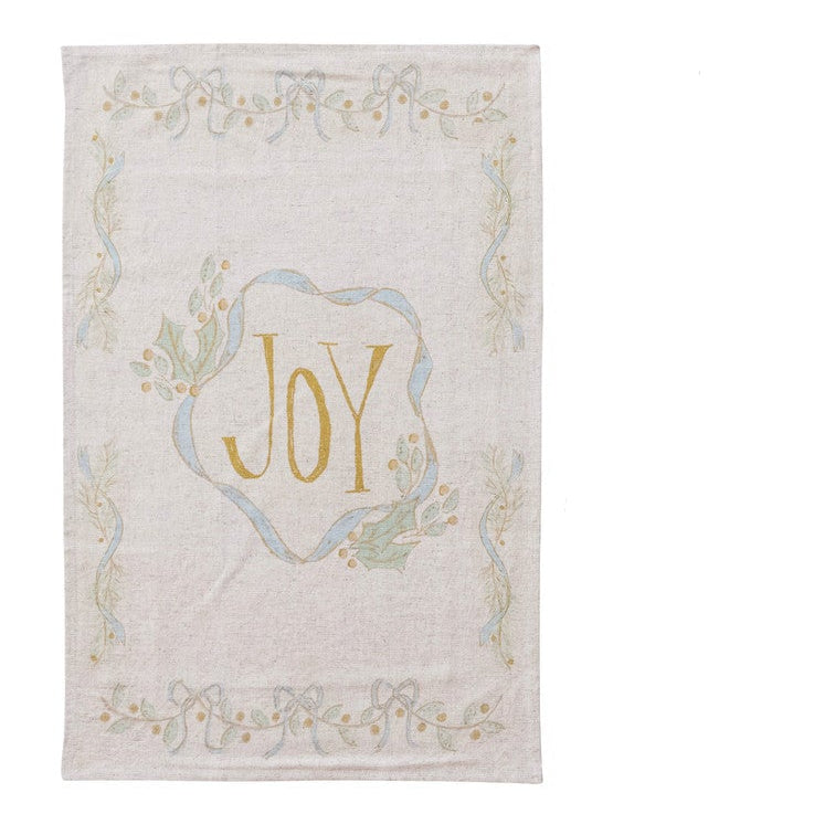 Tea Towel with Holiday Saying