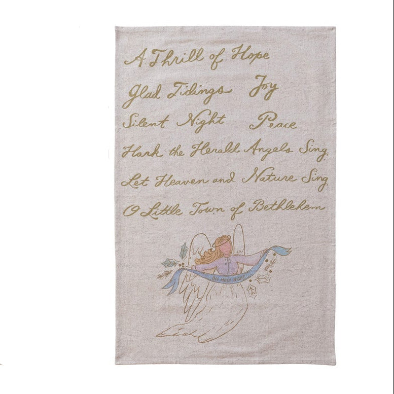 Tea Towel with Holiday Saying