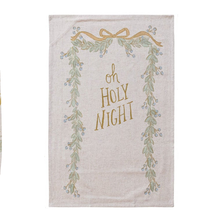 Tea Towel with Holiday Saying