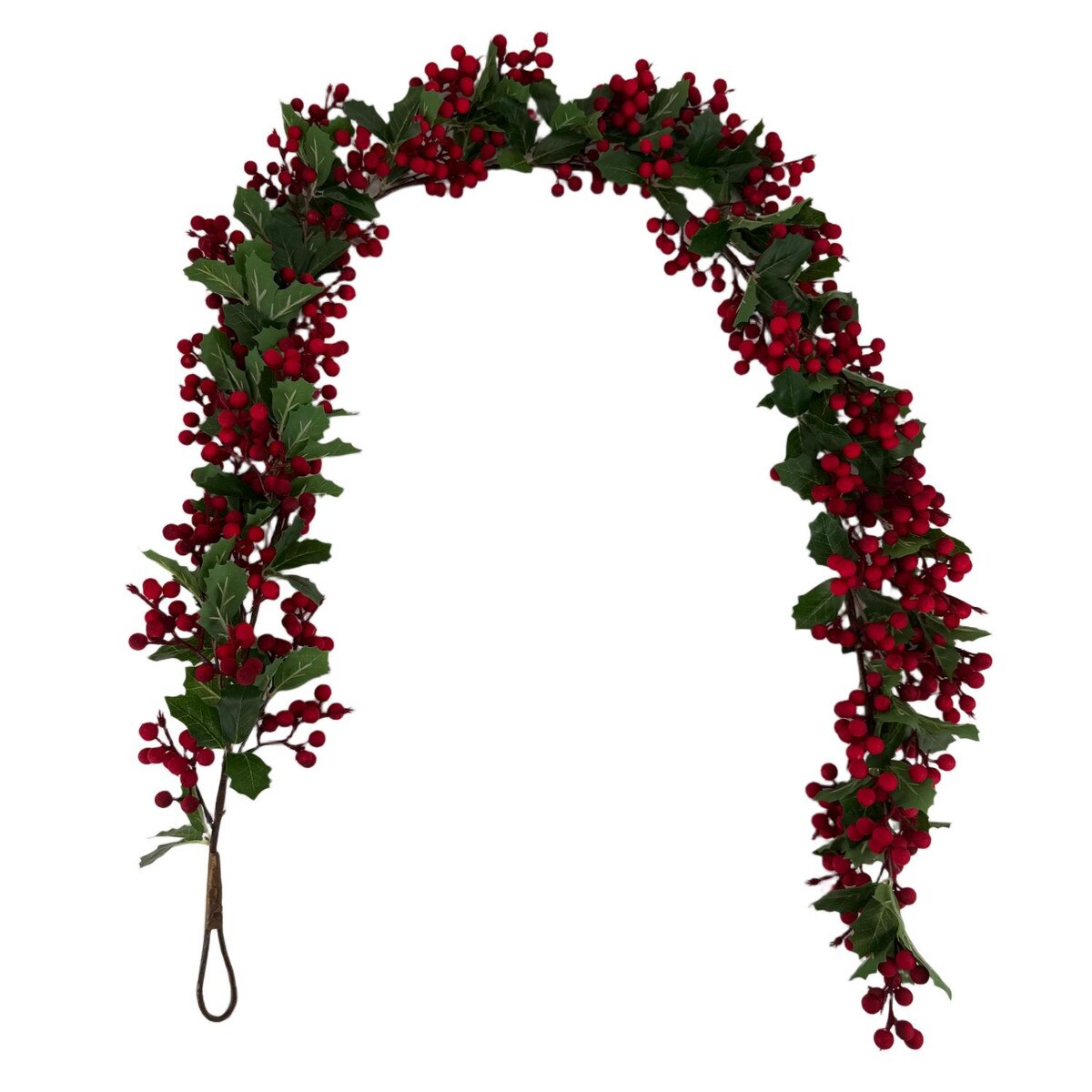 Holly & Red Berry Garland