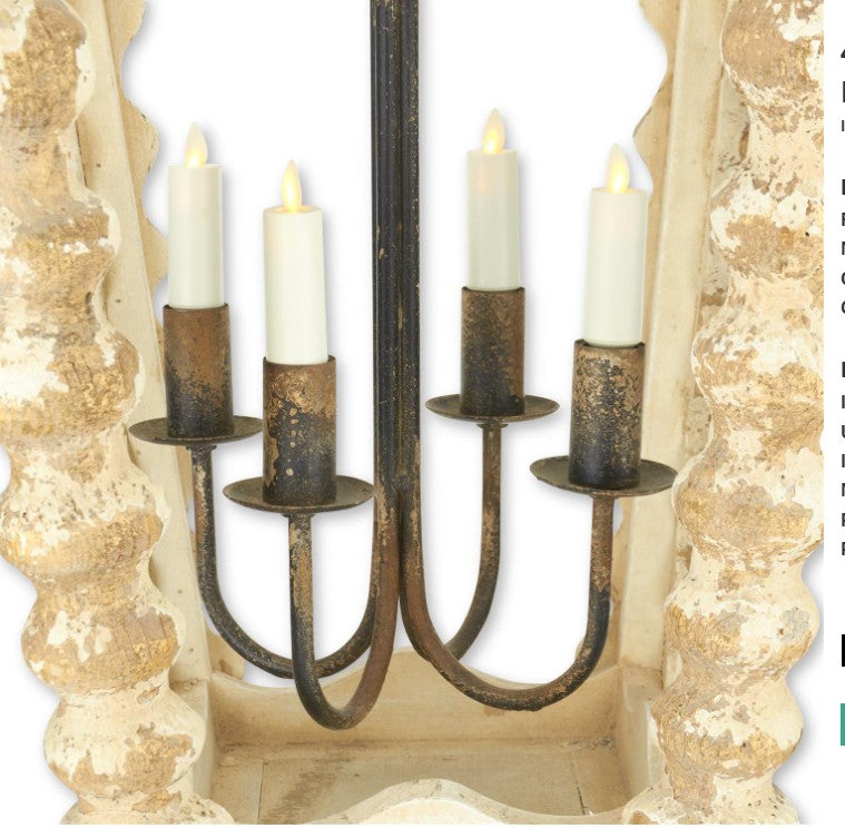 4 Inch Moving Flame Luminara Taper E12 Bulb