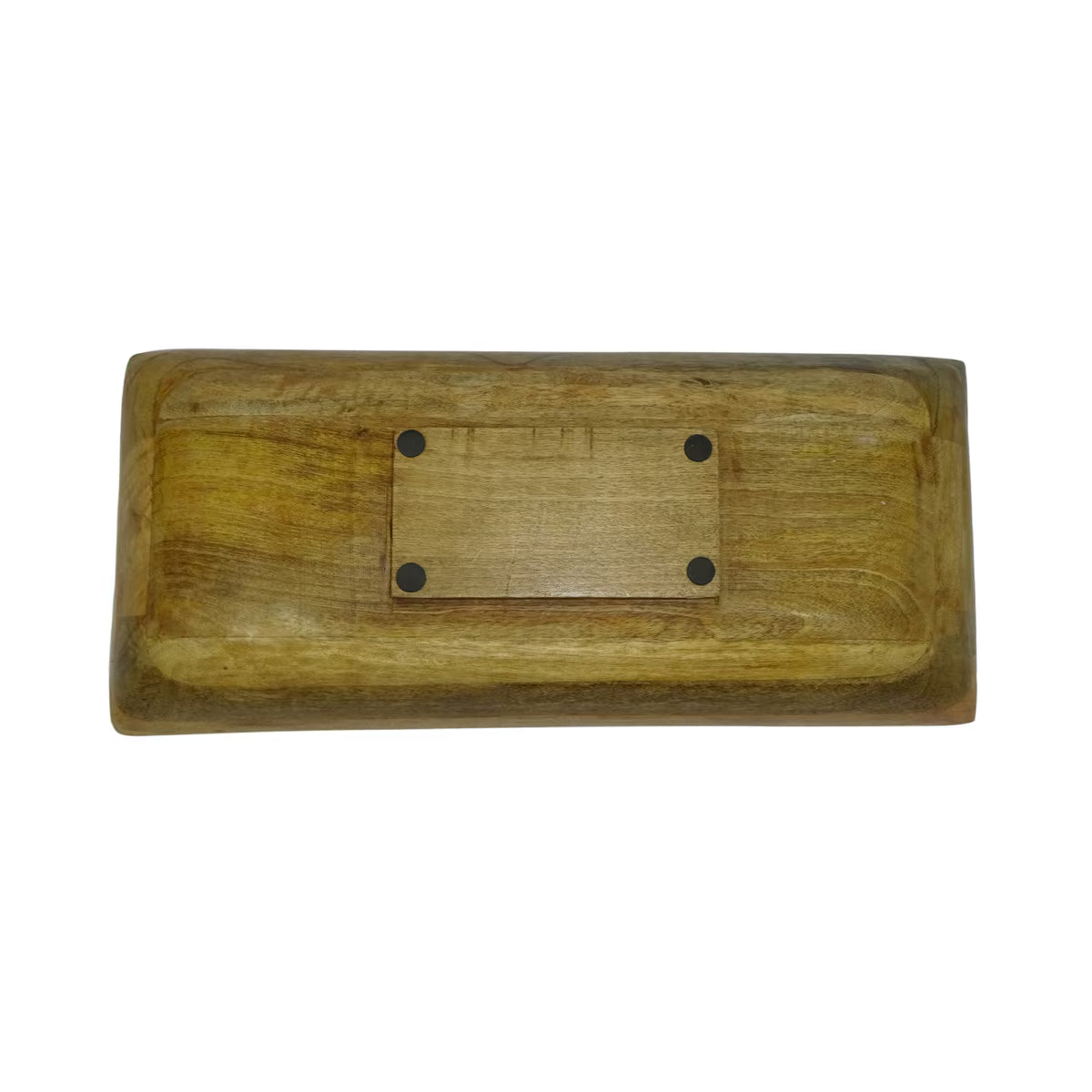 Enamel and Mango wood Rectangular Tray