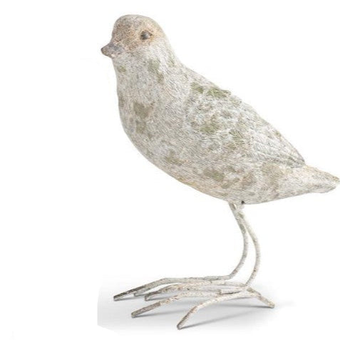 Patina Finished Resin Birds w/Metal Feet