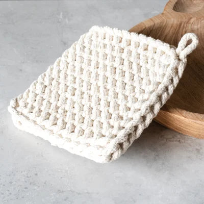 IVORY KNIT POT HOLDER
