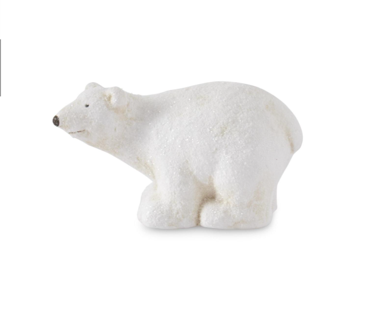 Snowy Glittered Polar Bears