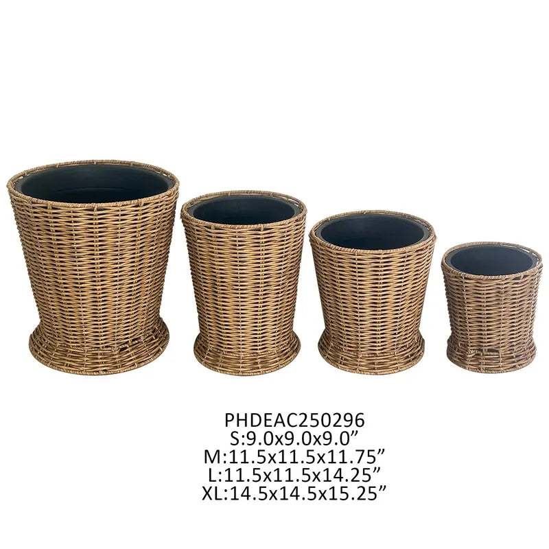 Poly Weave Field Flower Bucket