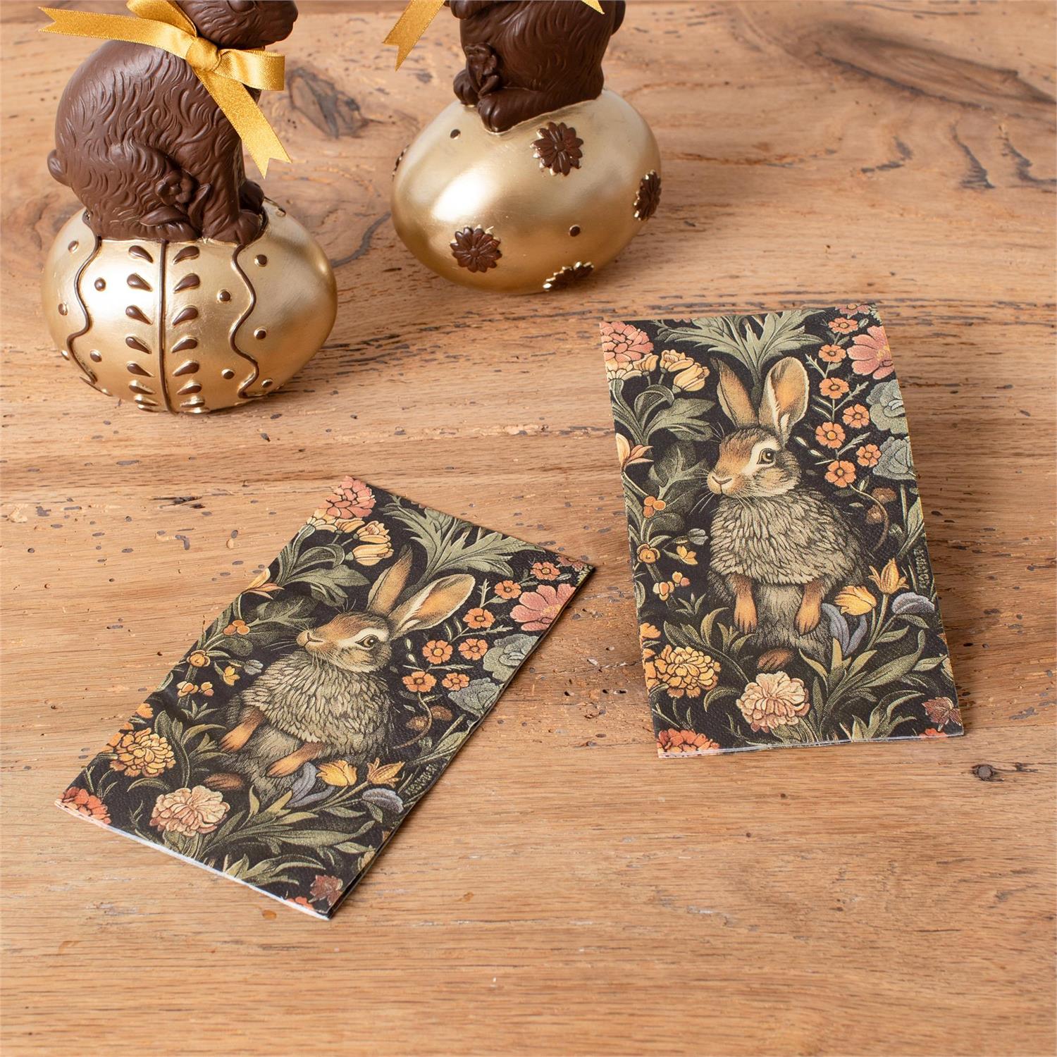 Paper Guest Towels - Woodland Rabbit - 15 Ct