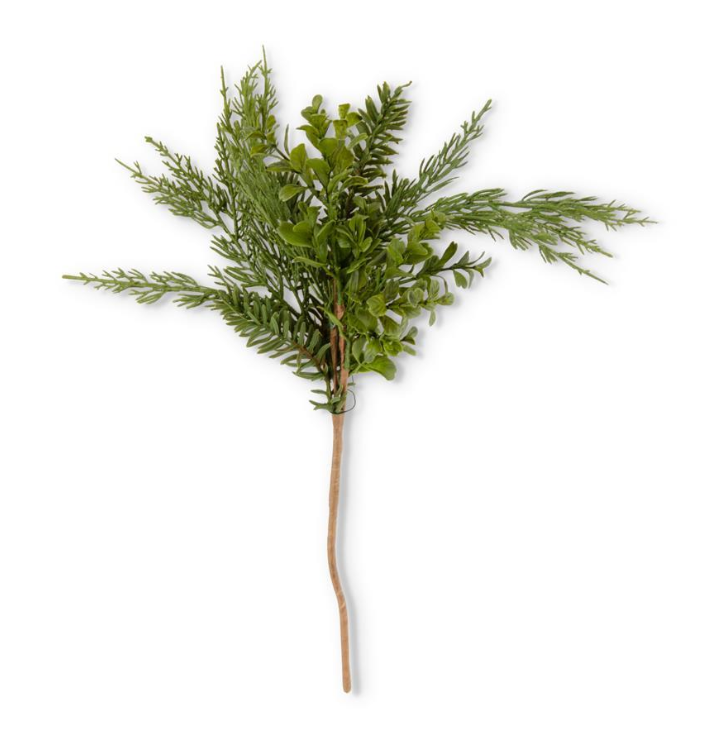 Real Touch Boxwood and Mixed Pine Pick
