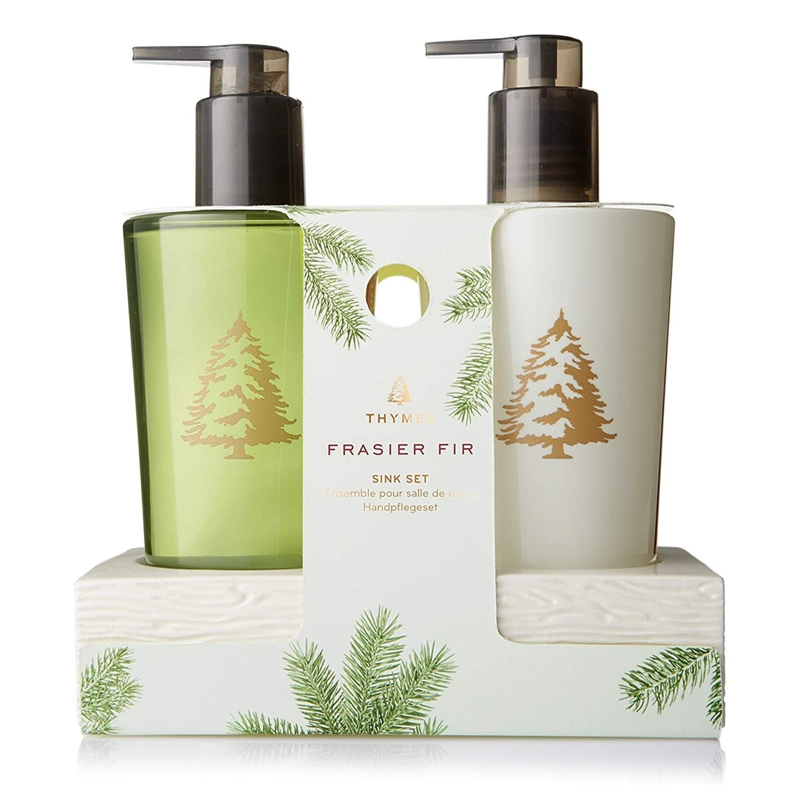 Frasier Fir Sink Set with Ceramic Caddy