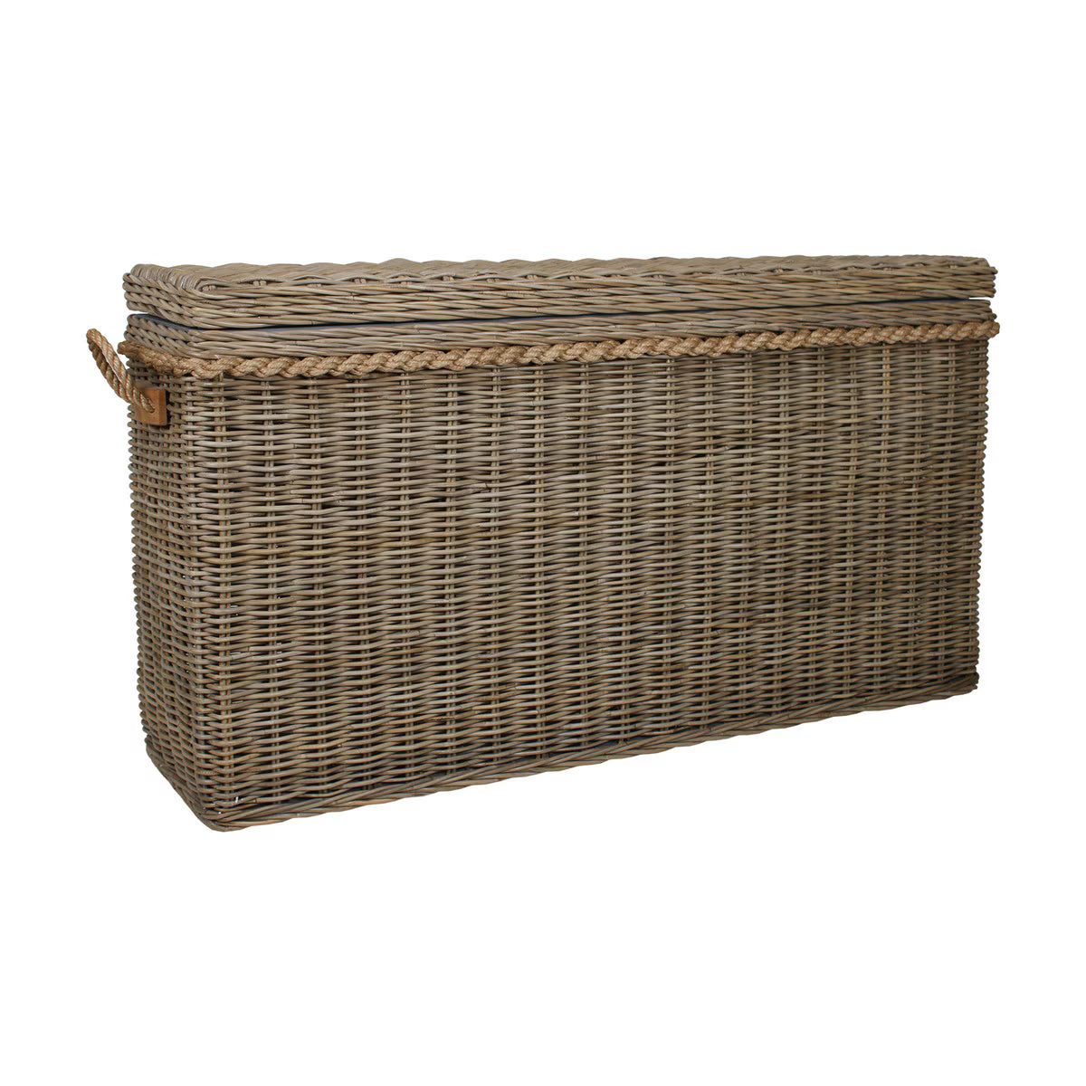 Sabrina Basket Console Table With Storage
