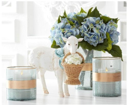 Resin Sheep w/Basket