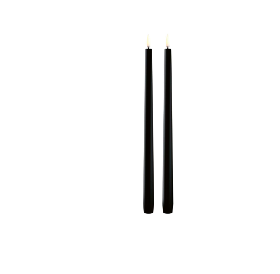 LED Taper Candle, Plain Black
