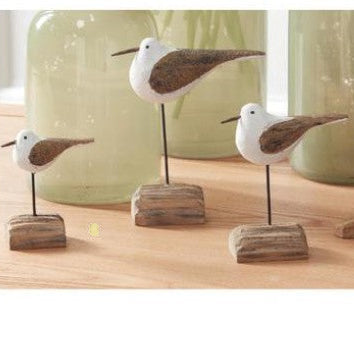 Set of 3 Seagulls on Driftwood