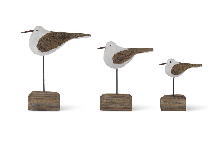 Set of 3 Seagulls on Driftwood