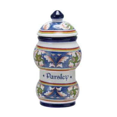 Ceramic Canister with Design & Spice Name
