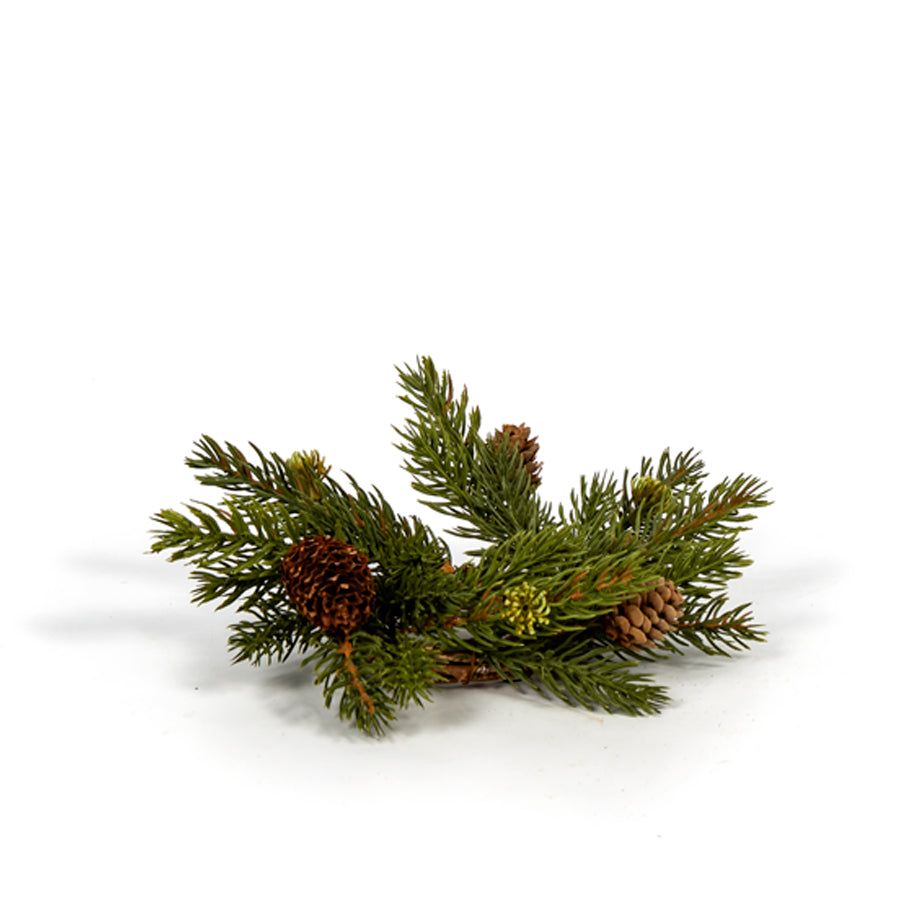 Spruce Taper Candle Ring