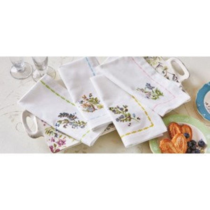 MEADOW EMB NAPKIN S/4