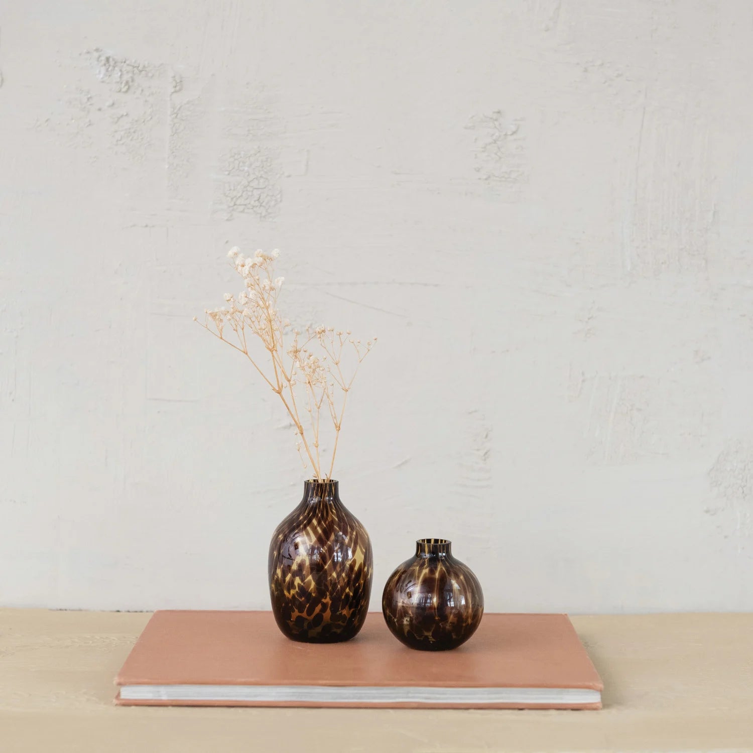 Tortoise Glass Vase, 2 Styles