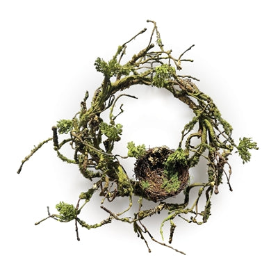 Twig Wreath w/Nest
