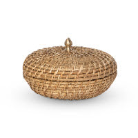 Amelia Woven Bamboo Cane Lidded Box