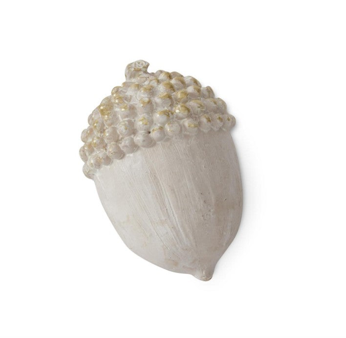 2.5 Inch Cream w/Gold Acorn