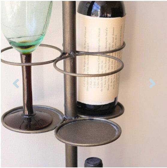Metal Wall Wine Rack