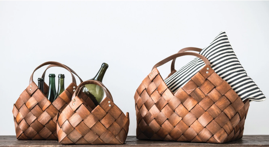 Woven Basket with Handle