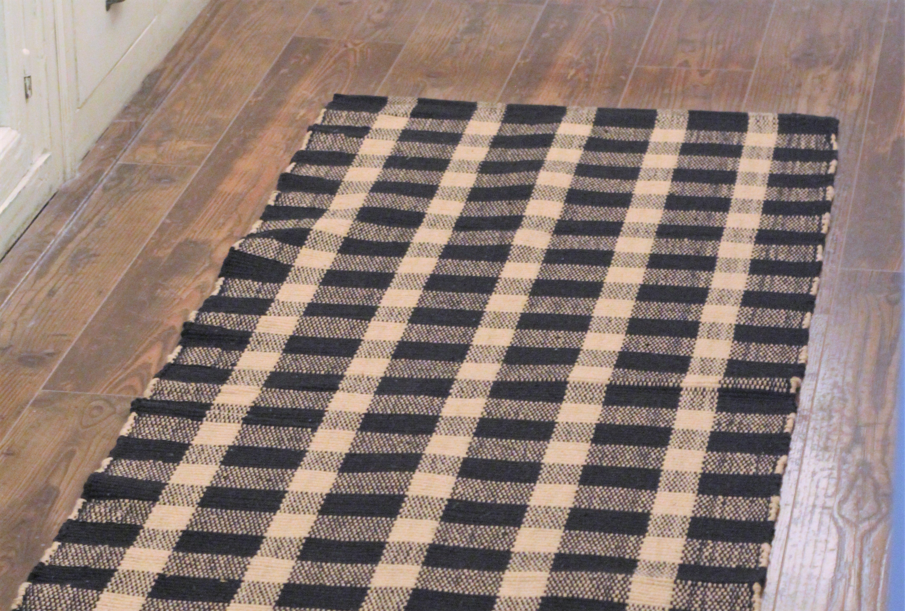Rustic Tavern Rug Tavern Check Rag Rugs – Fig & Fern