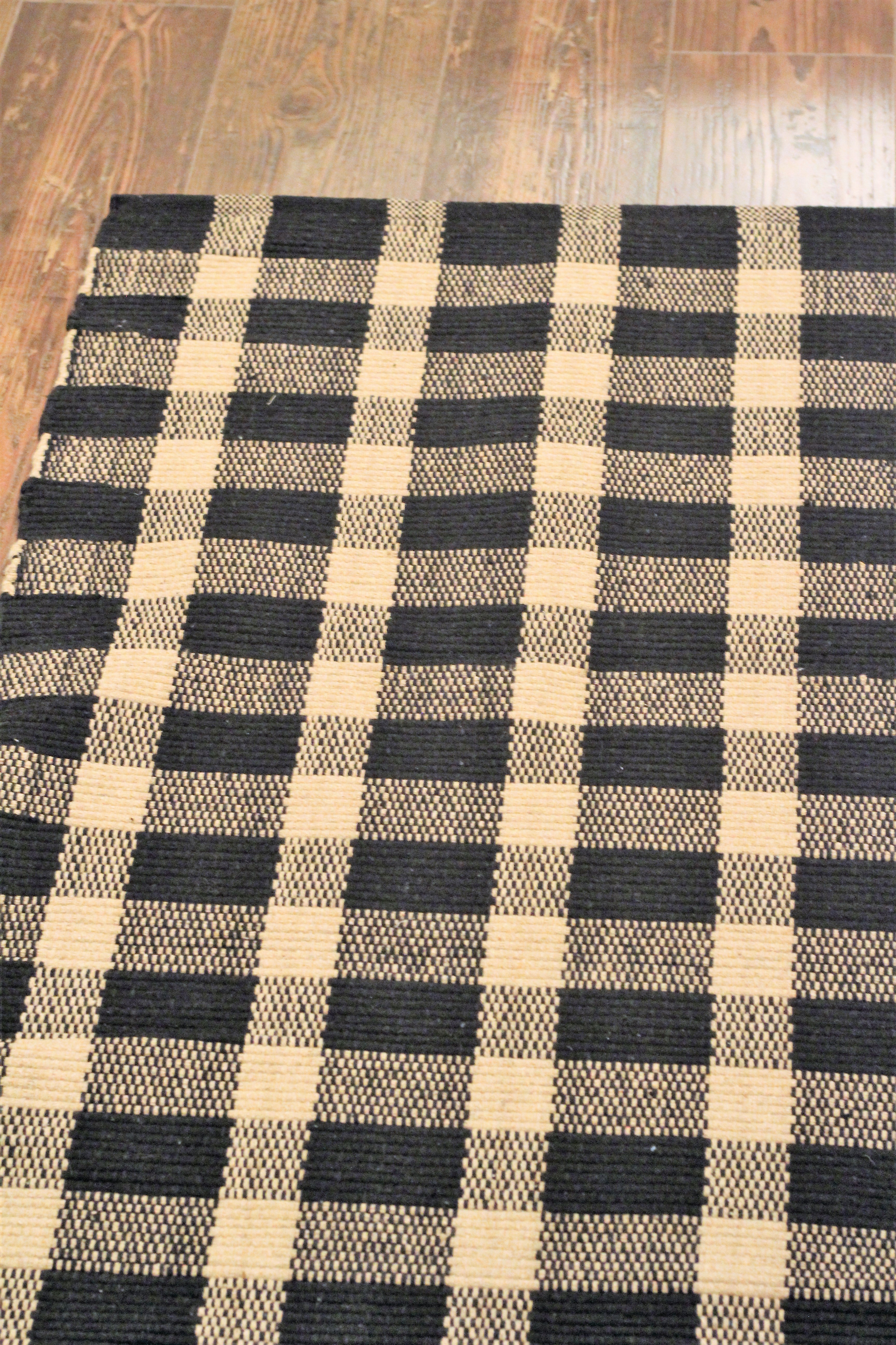 Rustic Tavern Rug Tavern Check Rag Rugs – Fig & Fern