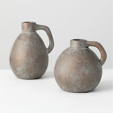Terra Cotta Bronze Vase  (Set of 2)