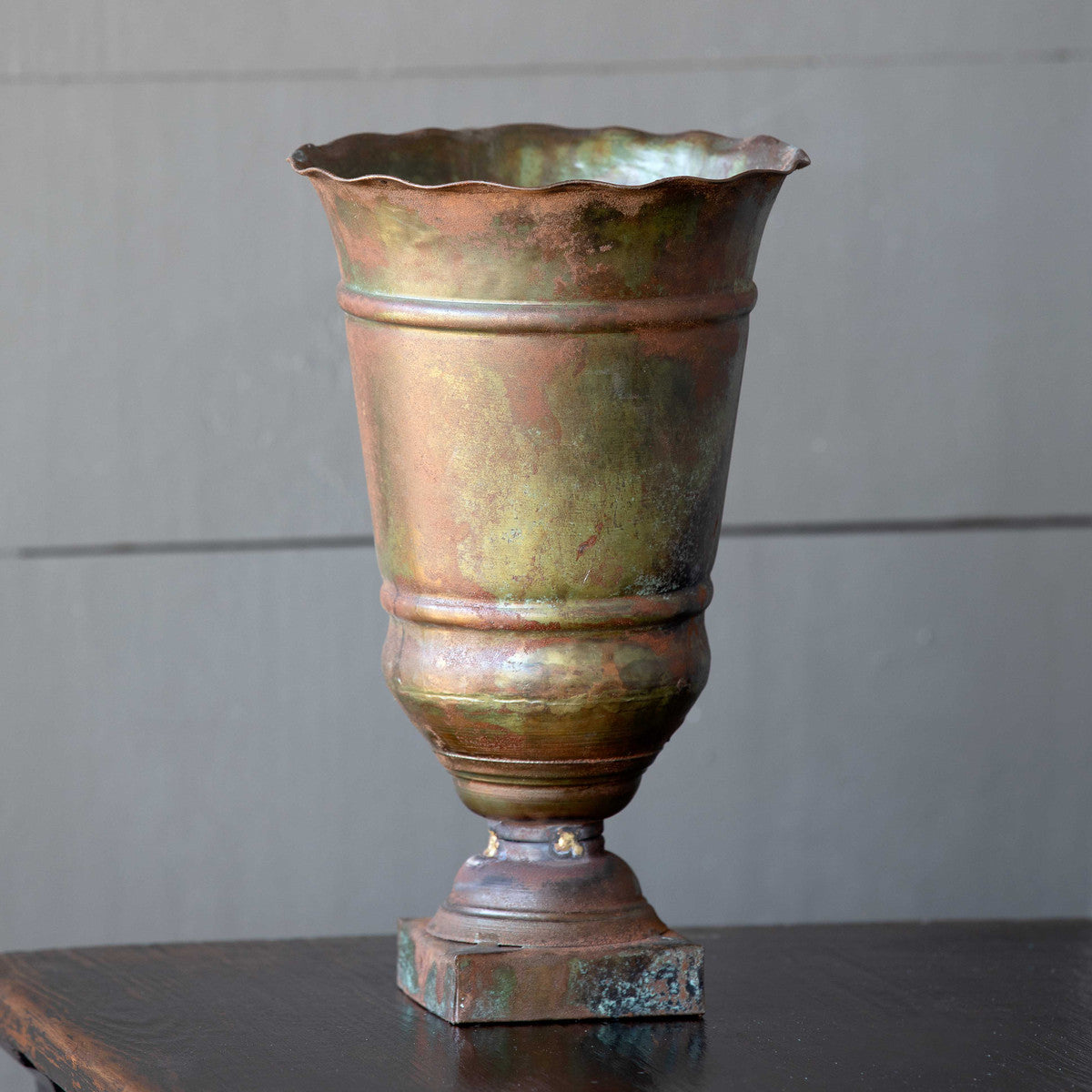 Patina Tulip Urn