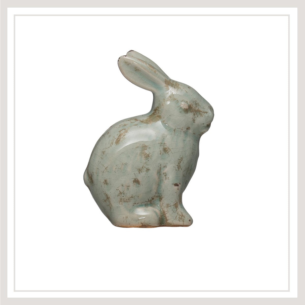 Distressed Terracotta Rabbit
