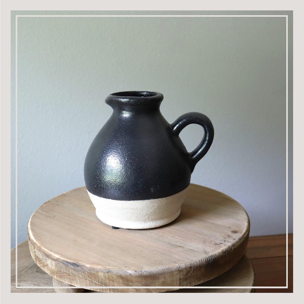 Black Ceramic Pitcher 6