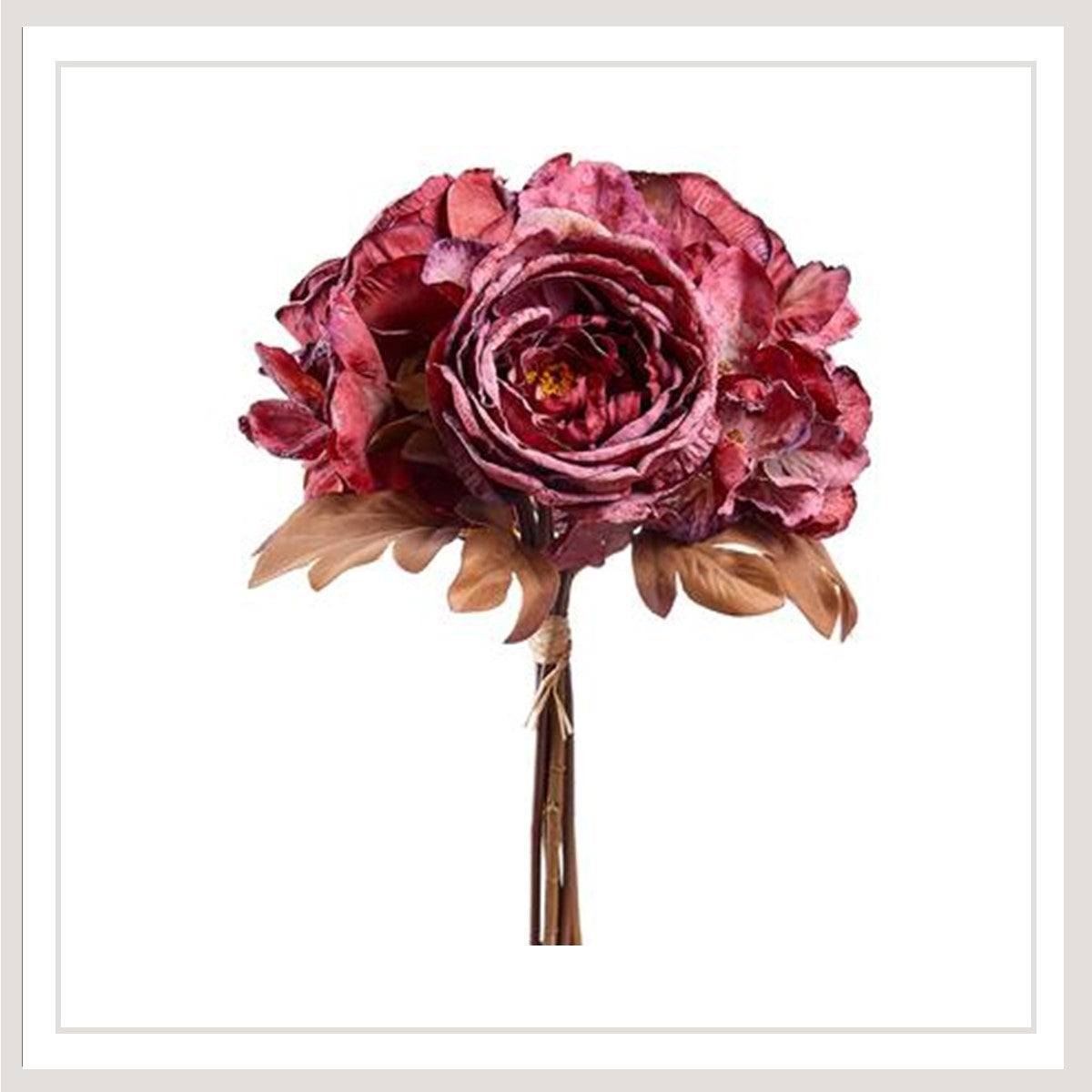 Rose/Hydrangea Bouquet  Burgundy