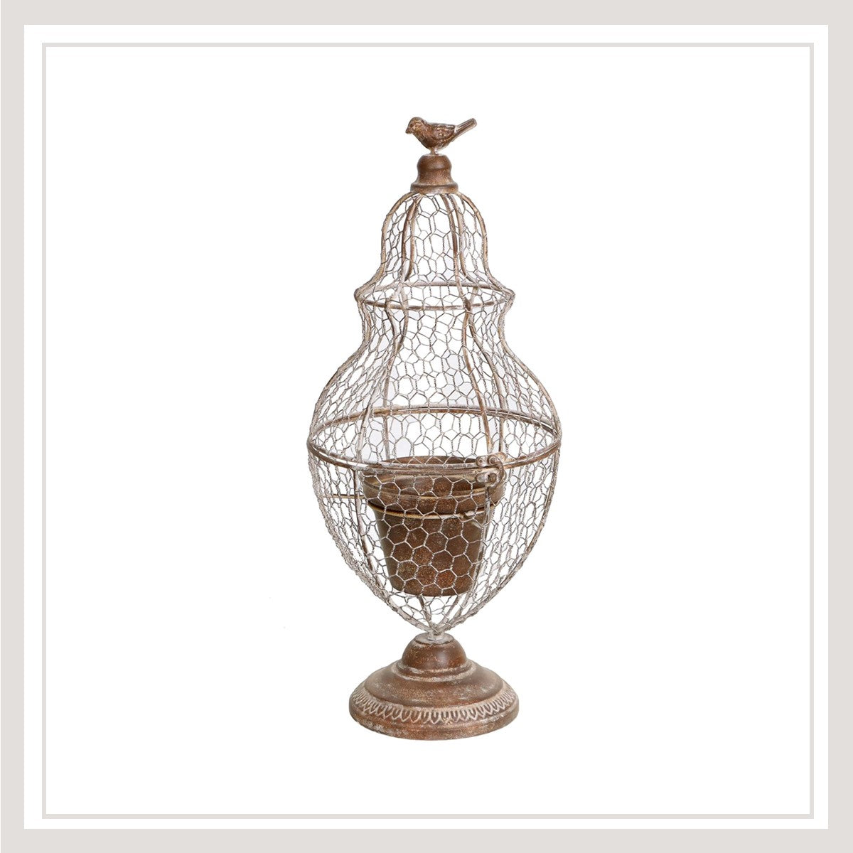 Wire Finial Planter